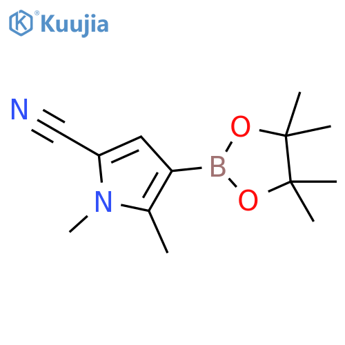 5-Cyano-1,2-dimethylpyrrole-3-boronic acid, pinacol ester structure