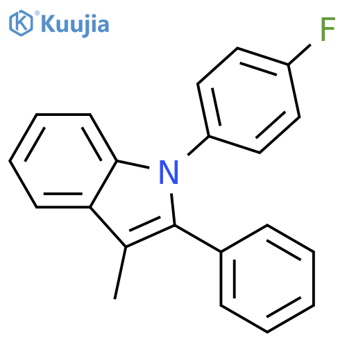 1H-INDOLE, 1-(4-FLUOROPHENYL)-3-METHYL-2-PHENYL- structure