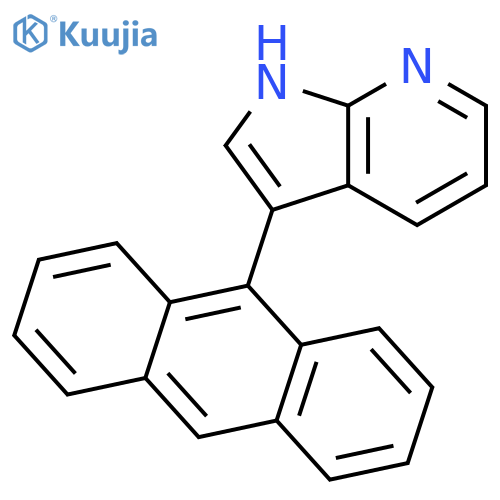 1H-Pyrrolo[2,3-b]pyridine, 3-(9-anthracenyl)- structure