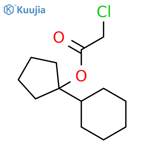ACETIC ACID, CHLORO-, 1-CYCLOHEXYLCYCLOPENTYL ESTER structure