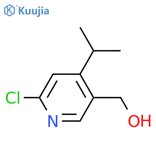 3-PYRIDINEMETHANOL, 6-CHLORO-4-(1-METHYLETHYL)- structure