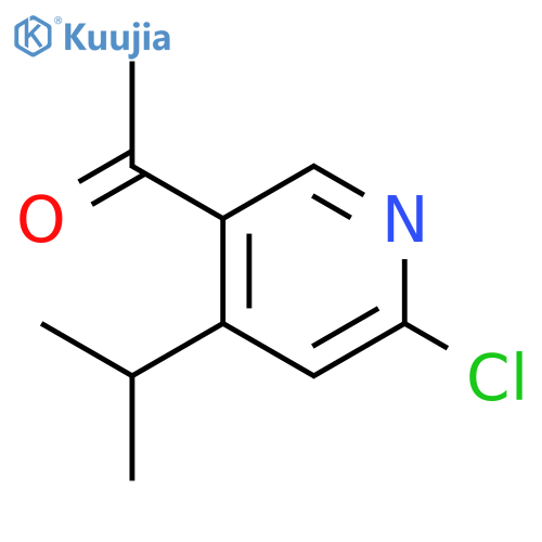 Ethanone, 1-[6-chloro-4-(1-methylethyl)-3-pyridinyl]- structure