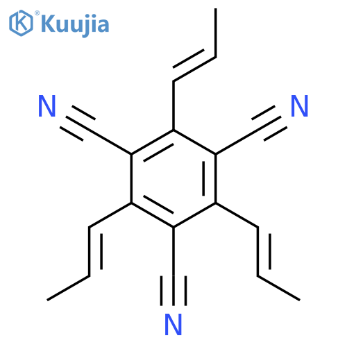 1,3,5-BENZENETRICARBONITRILE, 2,4,6-TRI-1-PROPENYL- structure