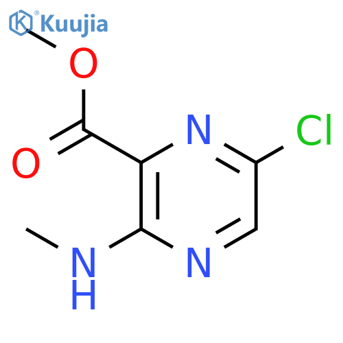 PYRAZINECARBOXYLIC ACID, 6-CHLORO-3-(METHYLAMINO)-, METHYL ESTER structure