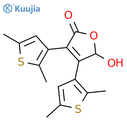 2(5H)-Furanone, 3,4-bis(2,5-dimethyl-3-thienyl)-5-hydroxy- structure