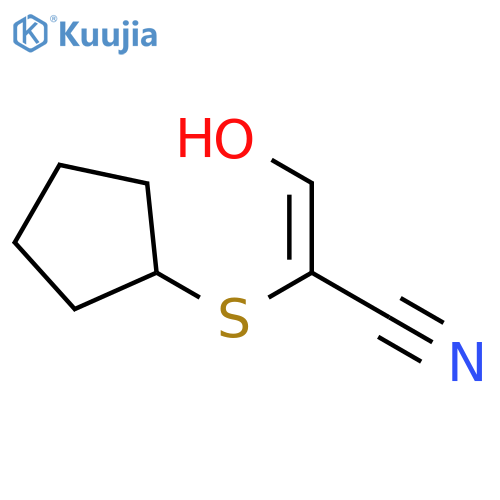 2-Propenenitrile, 2-(cyclopentylthio)-3-hydroxy-, (2Z)- structure