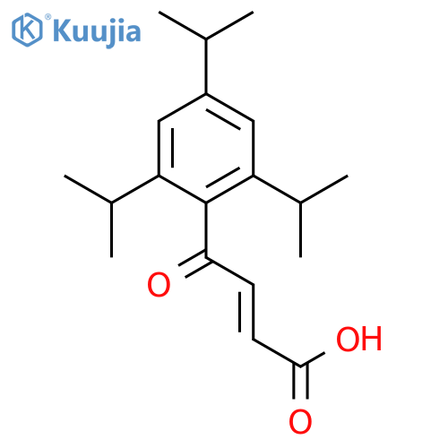 2-Butenoic acid, 4-oxo-4-[2,4,6-tris(1-methylethyl)phenyl]-, (2E)- structure