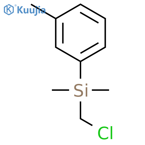 Silane, (chloromethyl)dimethyl(3-methylphenyl)- structure