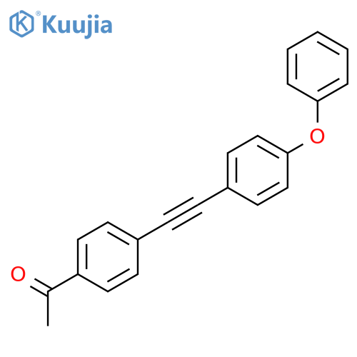 ETHANONE, 1-[4-[(4-PHENOXYPHENYL)ETHYNYL]PHENYL]- structure
