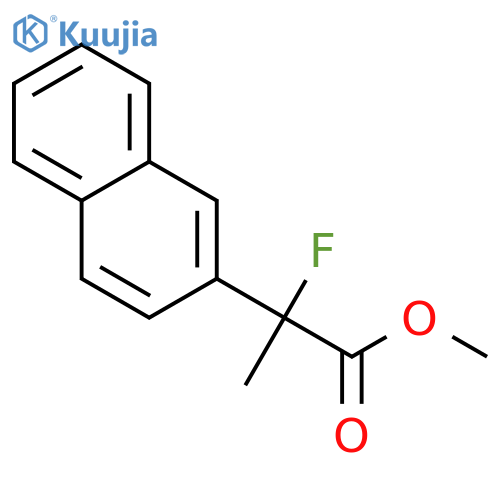 Methyl 2-fluoro-2-(naphthalen-2-yl)propanoate structure