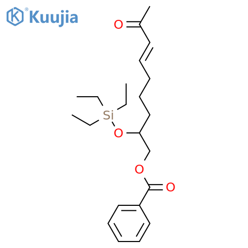 3-NONEN-2-ONE, 9-(BENZOYLOXY)-8-[(TRIETHYLSILYL)OXY]-, (3E)- structure