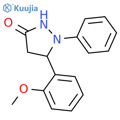 3-PYRAZOLIDINONE, 5-(2-METHOXYPHENYL)-1-PHENYL- structure