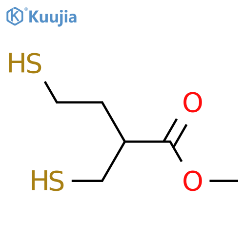 Butanoic acid, 4-mercapto-2-(mercaptomethyl)-, methyl ester structure