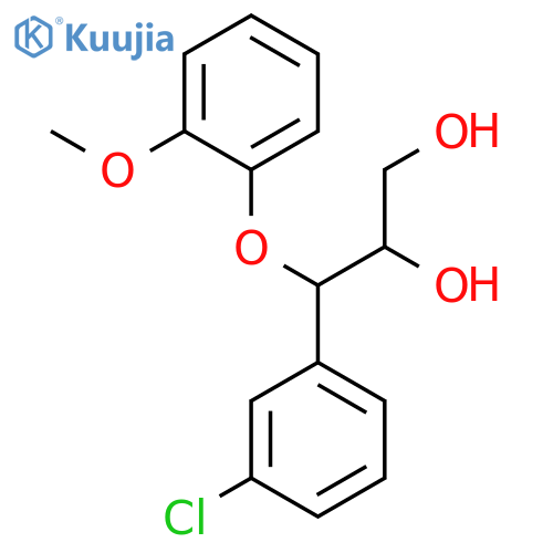 1,2-PROPANEDIOL, 3-(3-CHLOROPHENYL)-3-(2-METHOXYPHENOXY)- structure