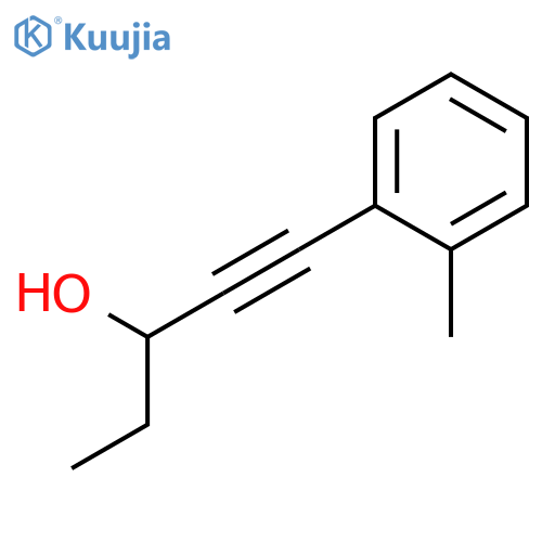 1-Pentyn-3-ol, 1-(2-methylphenyl)- structure