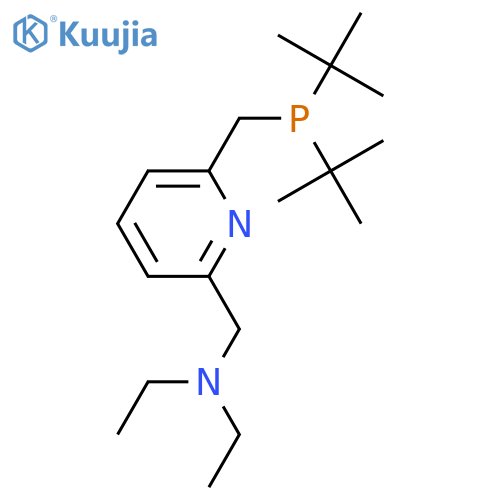 N-((6-((Di-tert-butylphosphino)methyl)pyridin-2-yl)methyl)-N-ethylethanamine structure