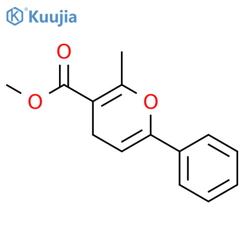 4H-Pyran-3-carboxylic acid, 2-methyl-6-phenyl-, methyl ester structure