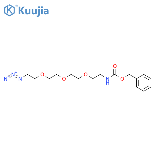 5,8,11-Trioxa-2-azatridecanoic acid, 13-azido-, phenylmethyl ester structure