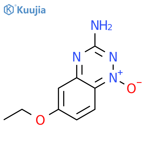 1,2,4-Benzotriazin-3-amine, 6-ethoxy-, 1-oxide structure