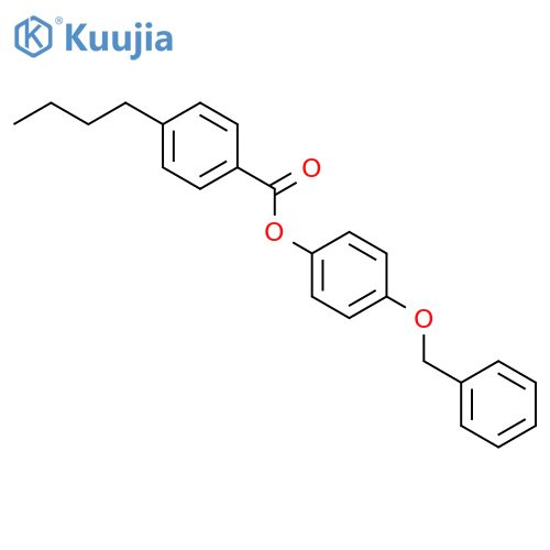 BENZOIC ACID, 4-BUTYL-, 4-(PHENYLMETHOXY)PHENYL ESTER structure