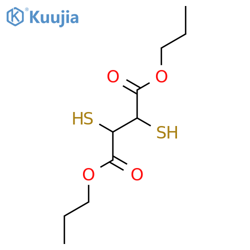 BUTANEDIOIC ACID, 2,3-DIMERCAPTO-, DIPROPYL ESTER structure