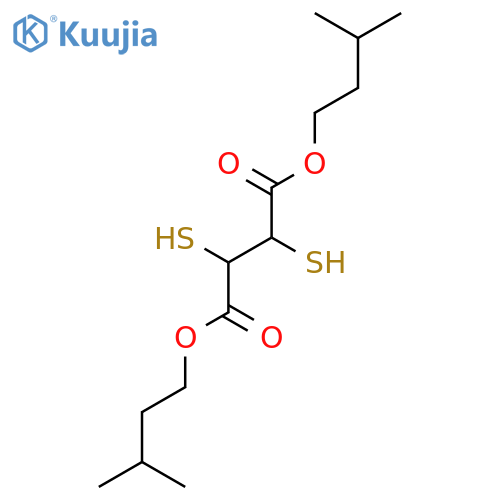 BUTANEDIOIC ACID, 2,3-DIMERCAPTO-, BIS(3-METHYLBUTYL) ESTER structure