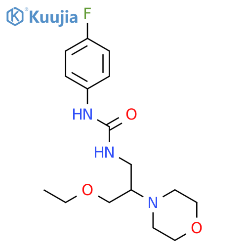 1-(3-ethoxy-2-morpholin-4-ylpropyl)-3-(4-fluorophenyl)urea structure