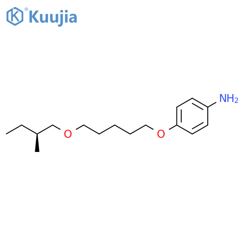 Benzenamine, 4-[[5-[(2S)-2-methylbutoxy]pentyl]oxy]- structure