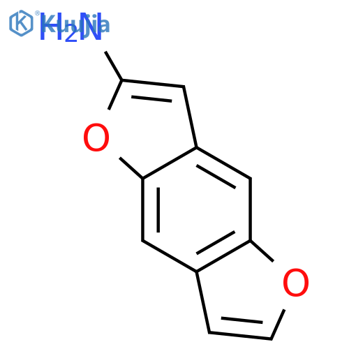 Benzo[1,2-b:4,5-b']difuran-2-amine structure
