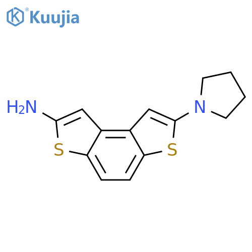 Benzo[1,2-b:4,3-b']dithiophen-2-amine, 7-(1-pyrrolidinyl)- structure