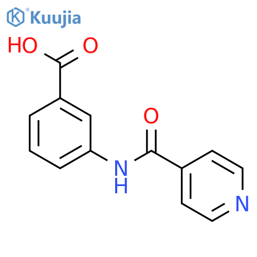 3-(pyridine-4-amido)benzoic acid structure
