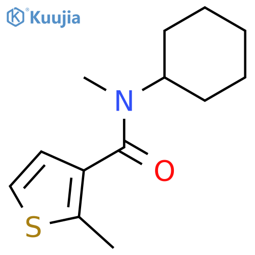 3-Thiophenecarboxamide, N-cyclohexyl-N,2-dimethyl- structure