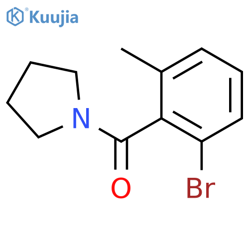 PYRROLIDINE, 1-(2-BROMO-6-METHYLBENZOYL)- structure
