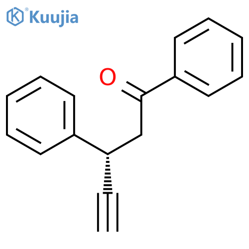 4-Pentyn-1-one, 1,3-diphenyl-, (3R)- structure