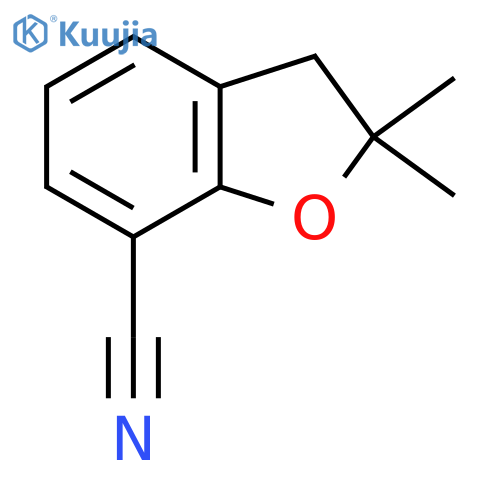 2,2-dimethyl-3H-1-benzofuran-7-carbonitrile structure