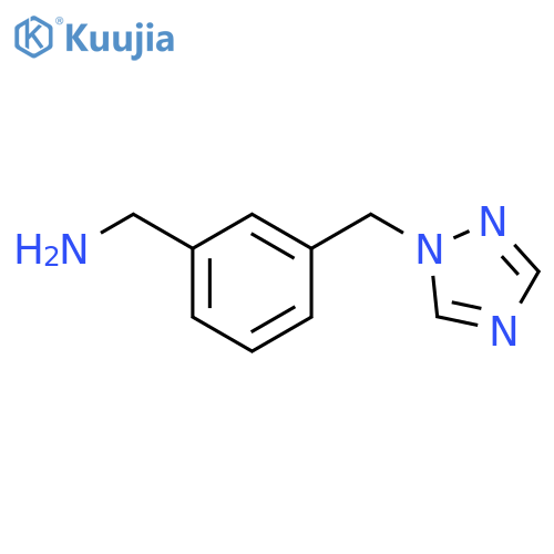 (3-((1h-1,2,4-Triazol-1-yl)methyl)phenyl)methanamine structure