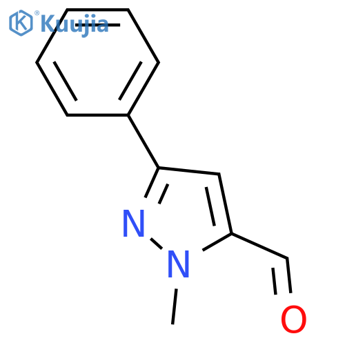 1-Methyl-3-phenyl-1H-pyrazole-5-carbaldehyde structure