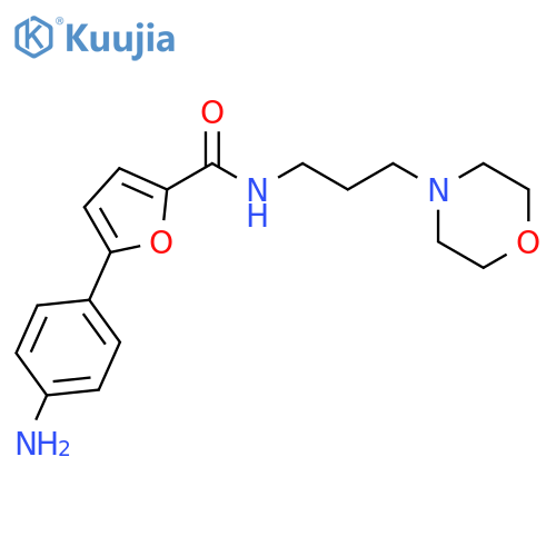2-Furancarboxamide, 5-(4-aminophenyl)-N-[3-(4-morpholinyl)propyl]- structure