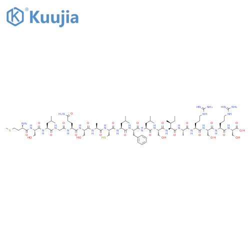 L-Serine,L-methionyl-L-seryl-L-leucylglycyl-L-glutaminyl-L-seryl-L-alanyl-L-cysteinyl-L-leucyl-L-phenylalanyl-L-leucyl-L-seryl-L-isoleucyl-L-alanyl-L-arginyl-L-seryl-L-arginyl- structure