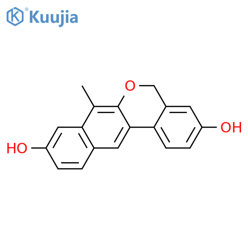 5H-BENZO[D]NAPHTHO[2,3-B]PYRAN-3,9-DIOL, 7-METHYL- structure