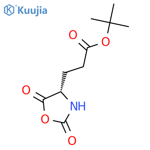 4-Oxazolidinepropanoic acid, 2,5-dioxo-, 1,1-dimethylethyl ester, (4S)- structure