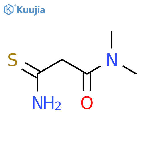 Propanamide, 3-amino-N,N-dimethyl-3-thioxo- structure