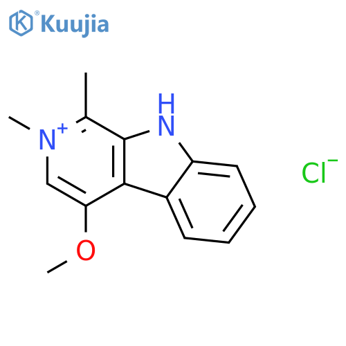 9H-PYRIDO[3,4-B]INDOLIUM, 4-METHOXY-1,2-DIMETHYL-, CHLORIDE structure