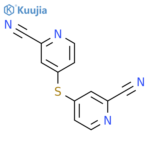 2-PYRIDINECARBONITRILE, 4,4'-THIOBIS- structure