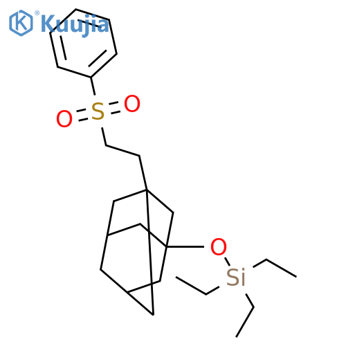 Silane, triethyl[[3-[2-(phenylsulfonyl)ethyl]tricyclo[3.3.1.13,7]dec-1-yl]oxy]- structure