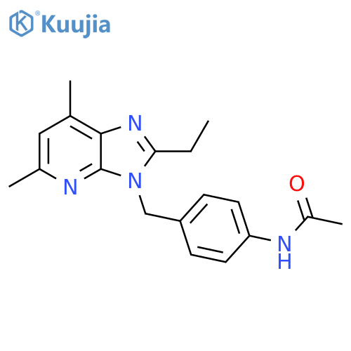 Acetamide,N-[4-[(2-ethyl-5,7-dimethyl-3H-imidazo[4,5-b]pyridin-3-yl)methyl]phenyl]- structure