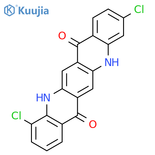 QUINO[2,3-B]ACRIDINE-7,14-DIONE, 3,11-DICHLORO-5,12-DIHYDRO- structure