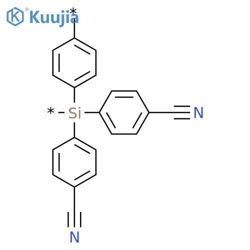 Poly[[bis(4-cyanophenyl)silylene]-1,4-phenylene] structure