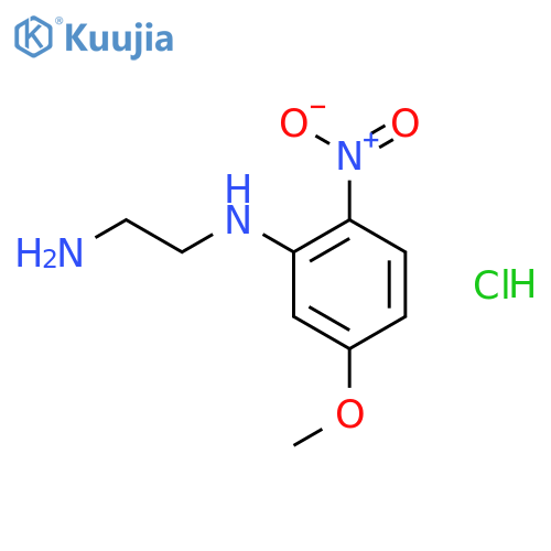 1,2-Ethanediamine,N1-(5-methoxy-2-nitrophenyl)-, hydrochloride (1:1) structure