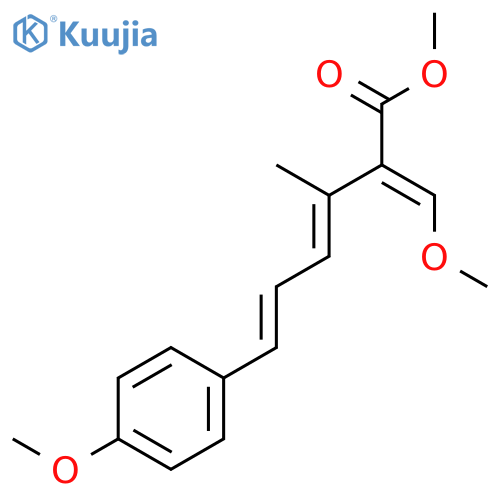 methyl (2E,3E,5Z)-2-(methoxymethylidene)-6-(4-methoxyphenyl)-3-methylhexa-3,5-dienoate structure